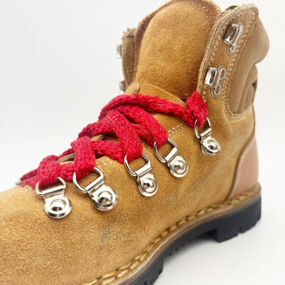 Kinney Shoes Vintage Colorado Brown Suede Italian Hiking Boots Size 5